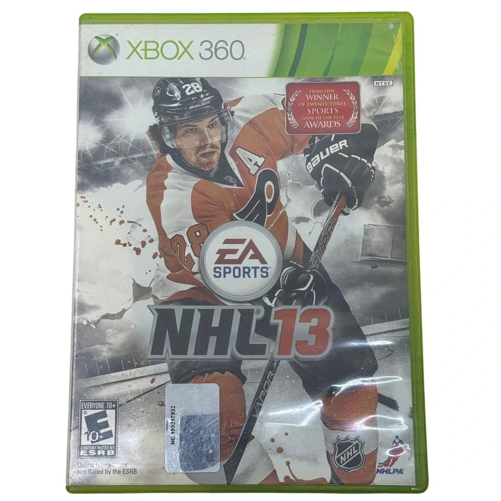 NHL 13 EA Sports Xbox 360 Hockey Video Game Claude Giroux Cover NTSC